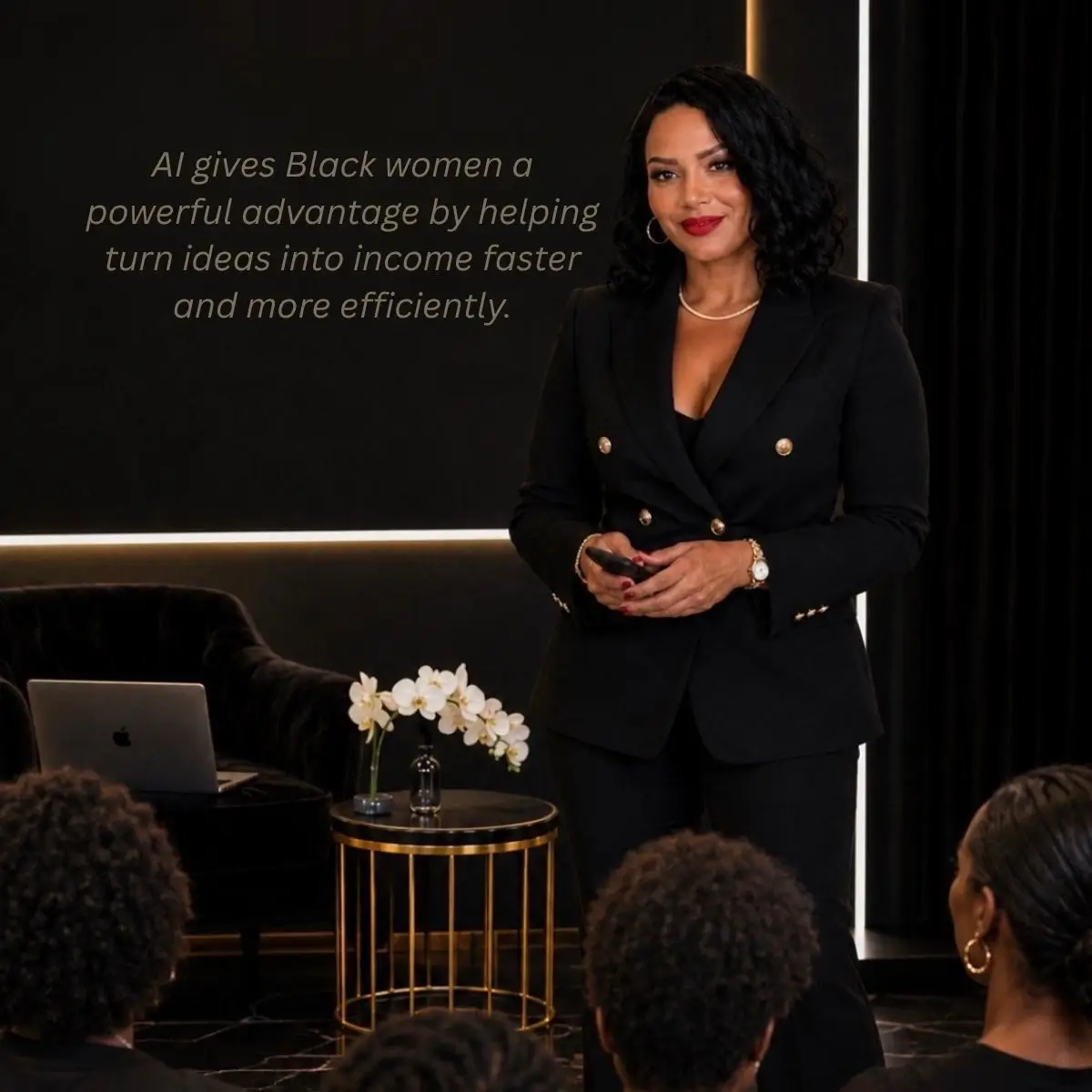 Leah Carter teaching AI for Black women entrepreneurs